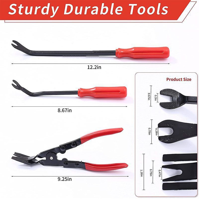 3 cái bảng điều khiển cửa ô tô loại bỏ cơ thể kẹp ô tô trang trí bảng điều khiển công cụ