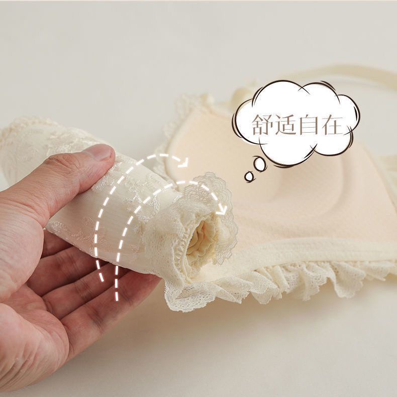Set Đồ Lót Nâng Ngực Không Gọng Thép Phong Cách Nhật Bản Cho Nữ