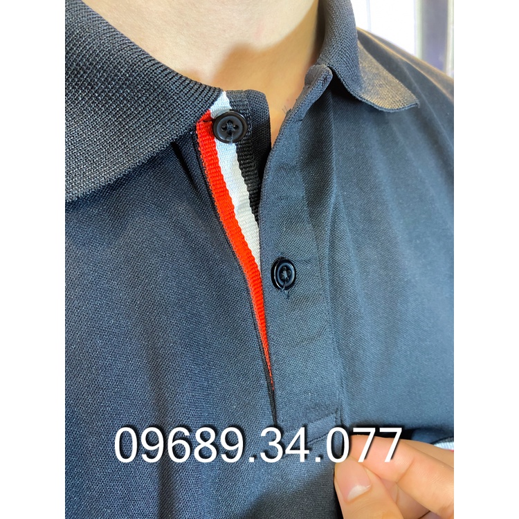 Áo Polo Thome Nam Kết Hợp Kẻ Sọc Chéo Cực Phong Cách