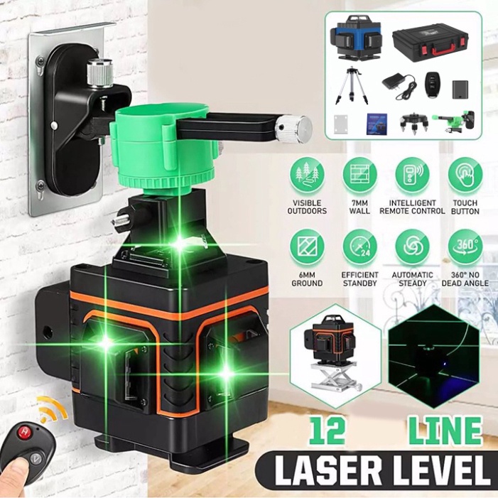 Máy bắn cốt, máy cân bằng laser, máy cân mực laze 12 tia xanh