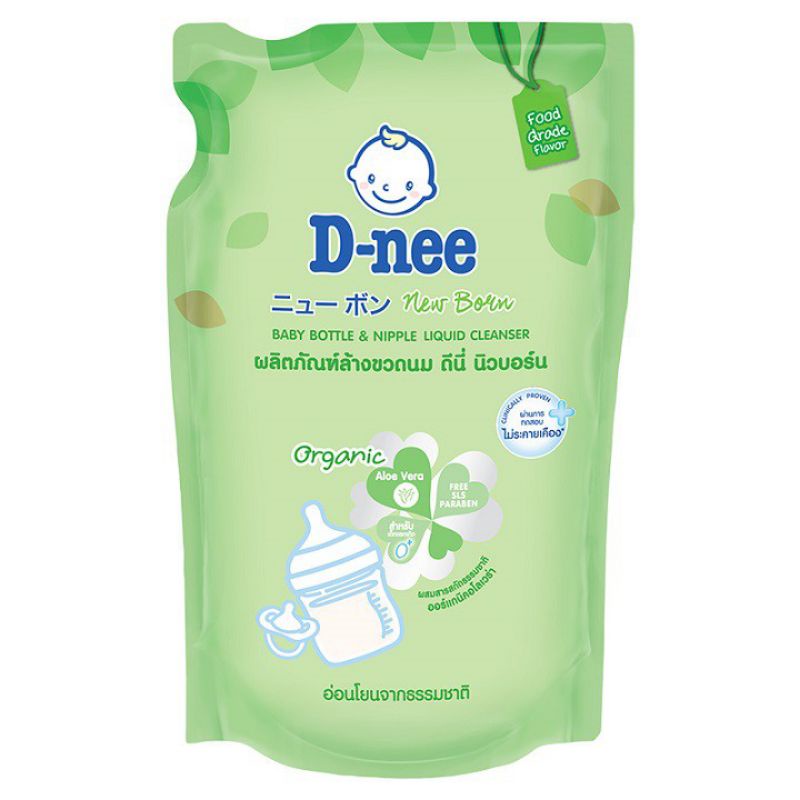 Mẫu mới - Chai/Túi Nước Rửa Bình Sữa Dnee Thái Lan 620ml/600ml