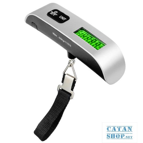 Cân Vali inox Cân điện tử hành lý xách tay 50kg Electronic luggage scale ( Tặng kèm Pin ) DL38-CanInox50