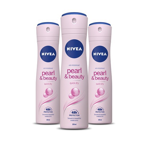 Xịt Ngăn Mùi Nivea Chiết Xuất Ngọc Trai Đẹp Quyến Rũ 150ml - 83731