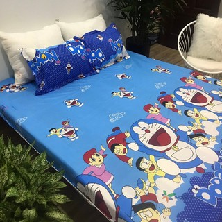 Bộ ga gối poly cotton Doremon bay