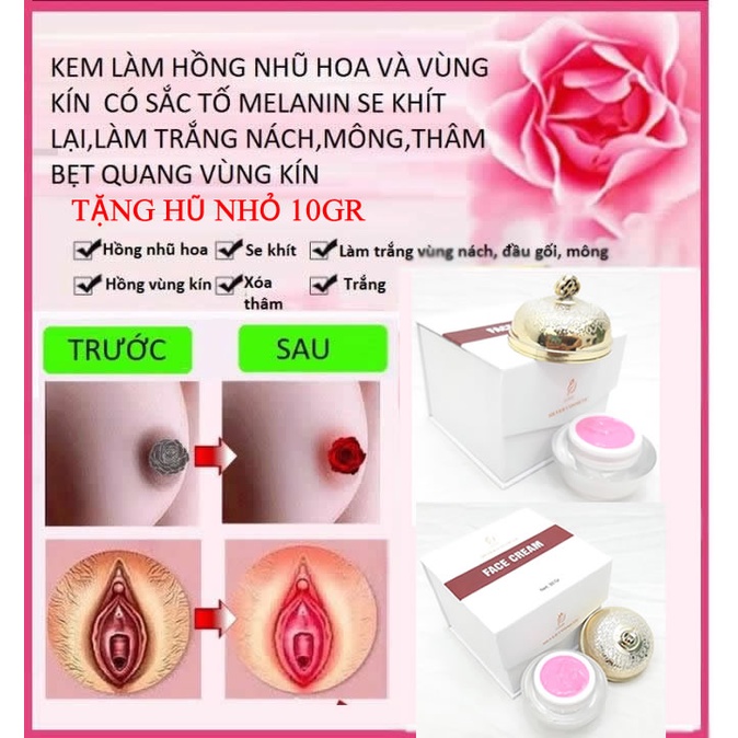 Kem Làm Hồng Nhũ Hoa - Hồng Vùng Kín - Hồng Môi SILVER 20gr