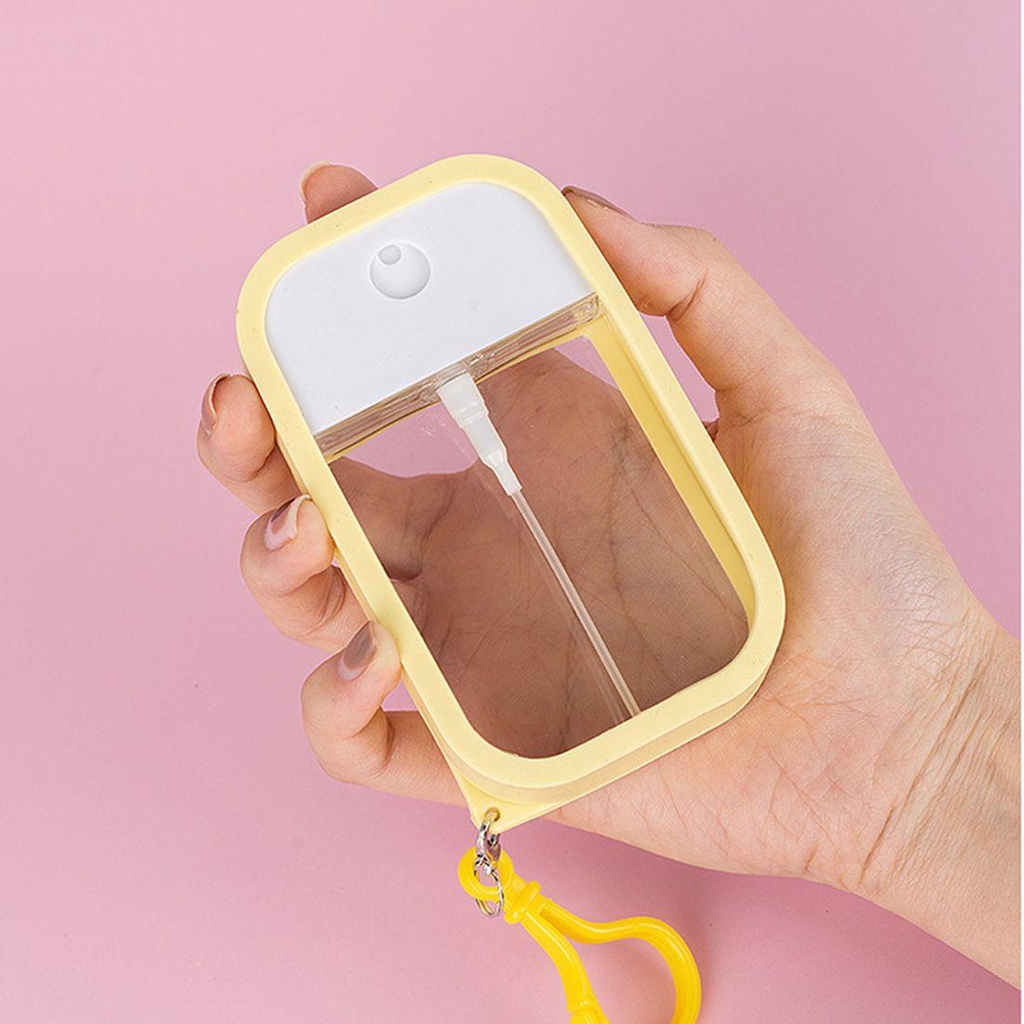 Bình Đựng Nước Hoa Dạng Xịt 45ml Bằng Silicone Kèm Móc Tiện Lợi
