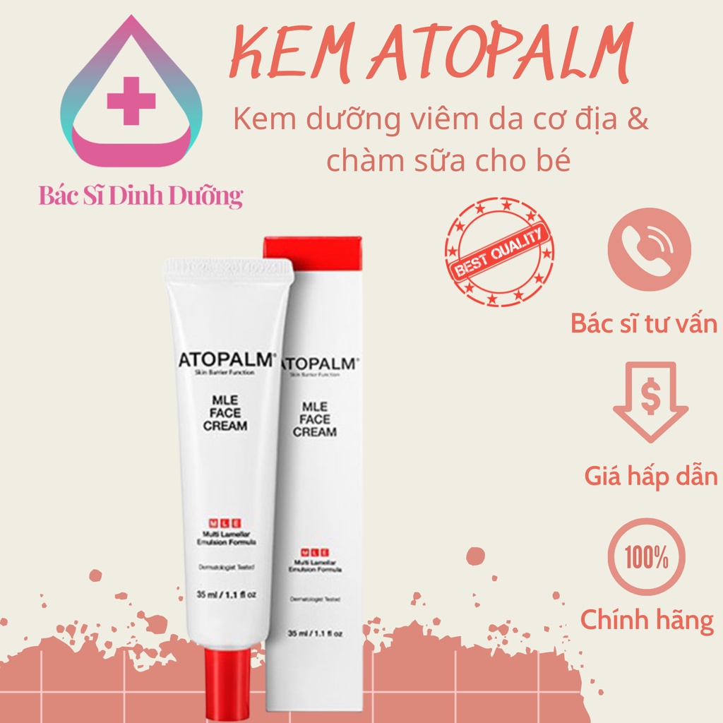 [ Chính Hãng] KEM DƯỠNG MẶT DA KHÔ NẺ CHÀM ATOPALM FACE CREAM TRẺ SƠ SINH,TRẺ EM,NGƯỜI LỚN &lt;35ml&gt;