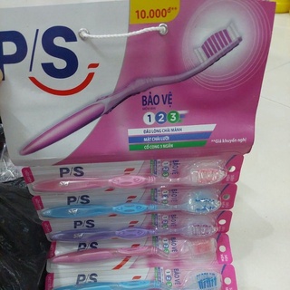 BÀN CHẢI ĐÁNH RĂNG P/S 123 CỔ CONG,CÓ MẶT CHẢY LƯỠI