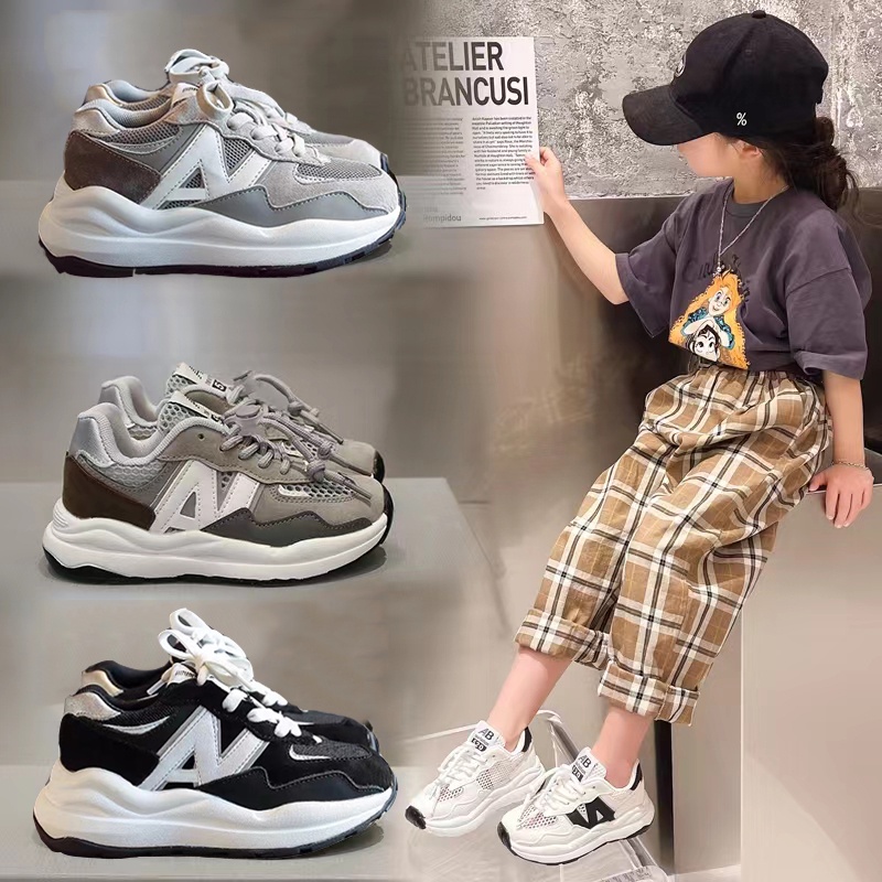 Giày thể thao bé trai bé gái, Giày Sneakers thấp cổ phối lưới nhiều màu thoáng khí đế cao su chống trơn M628