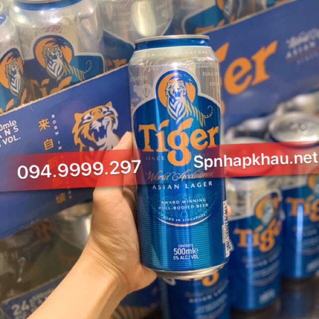 Bia Tiger Hà Lan Lon 500ml