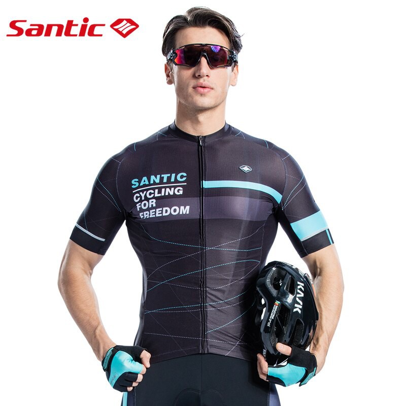 Santic Áo Đạp Xe Cho Nam Áo Đạp Xe Áo Đạp Xe Đường Trường Tay Ngắn Áo Thể Thao Đạp Xe Thoáng Khí Cho Nam MTB K7M2026