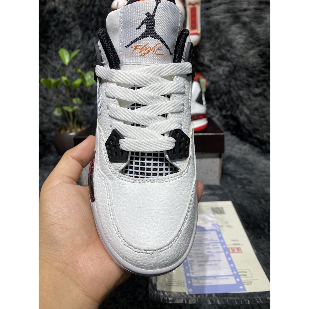 Giày thể thao JD 4 trắng phối đỏ full PK