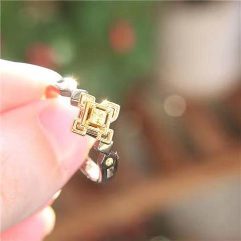 Mới Nhẫn Hở Họa Tiết Anime Ganyu Diluc Zhongli Phong Cách Vintage Thời Trang Cho Nam Nữ