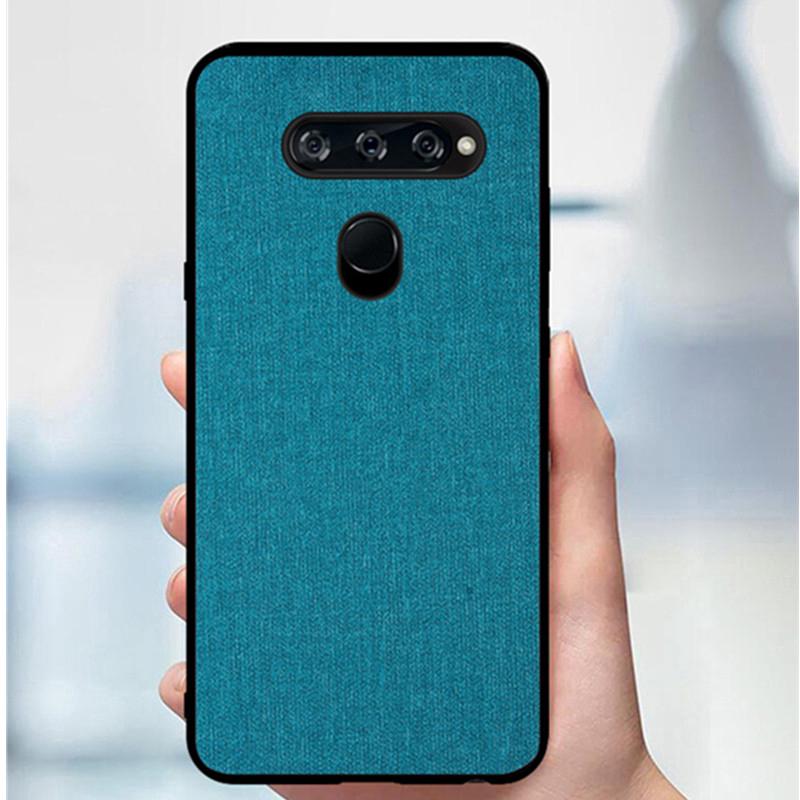 For Three Camera LG G8S ThinQ case cover back cover silicone edge fabric protective Shell