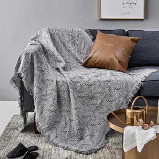 [Thảm mới] Khăn phủ sofa 100% Vải Cotton sợi bông mềm mại 180x230cm