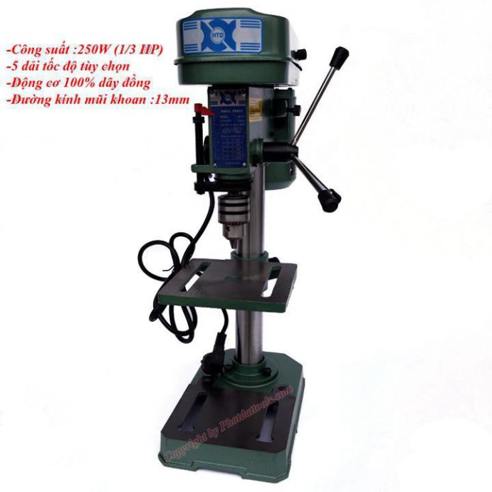 Máy khoan bàn MINI XQ-13 1/3 HP Chính Hàng BH 12 Tháng