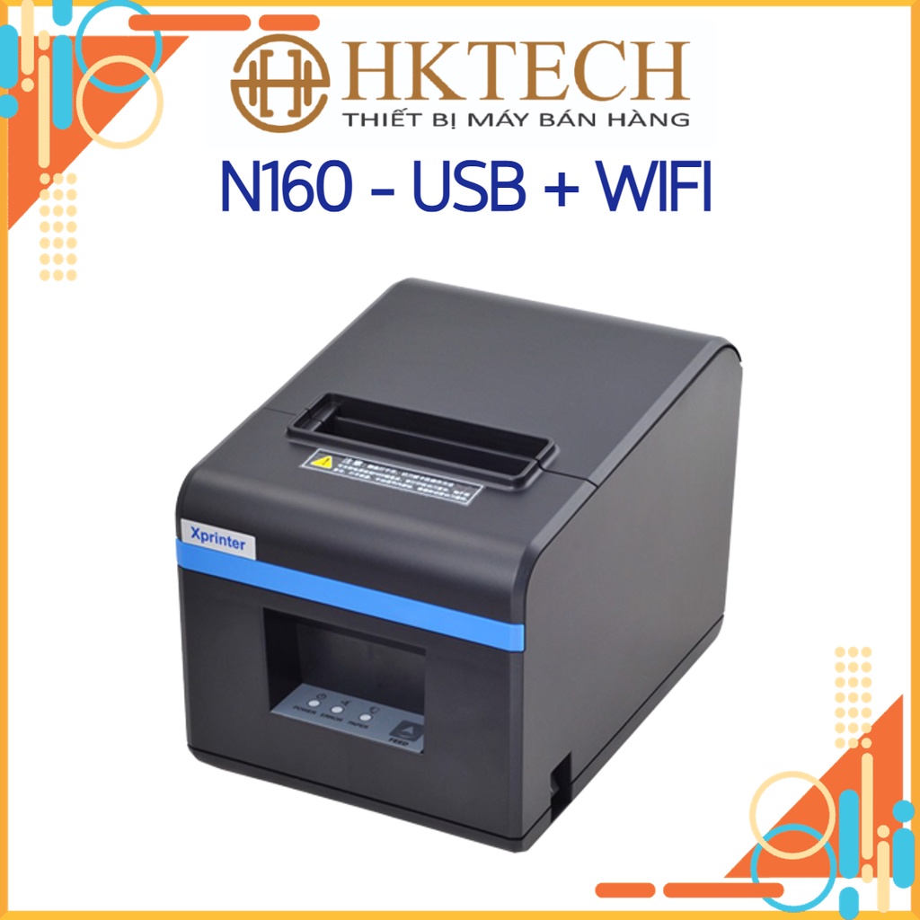 Máy in hóa đơn Xprinter N160 USB + WIFI