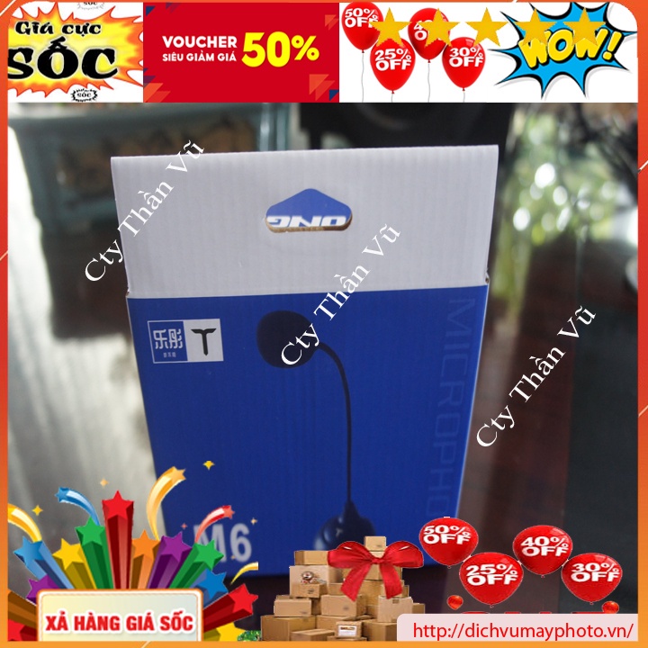 Mic M6 thu âm dùng cho máy tính để bàn PC dùng rõ nét chuẩn bền bảo hành INECO