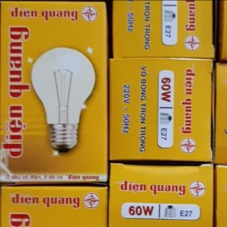 BÓNG ĐÈN SỢI ĐỐT (DÂY TÓC) ĐIỆN QUANG E27 (ĐUI VẶN) VÀ B22 (ĐUI GÀI)