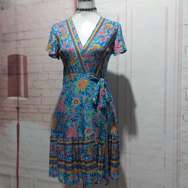 (S - XL bigsize) Váy đầm maxi hoa thổ cẩm Boho hàng thiết kế Quảng Châu | BigBuy360 - bigbuy360.vn