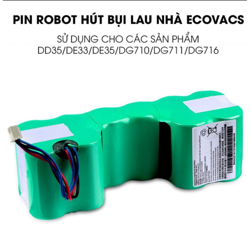 PIN CHÍNH HÃNG DÀNH CHO TẤT CẢ CÁC DÒNG ROBOT ECOVAS