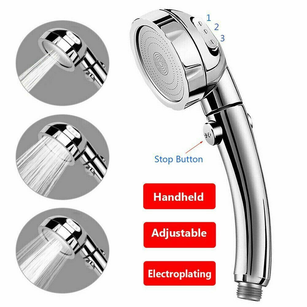 Vòi Sen 3 Trong 1 Áp Suất Cao Với Công Tắc On / Off