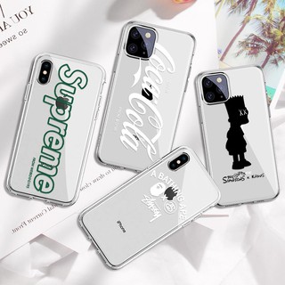 Ốp silicon trong suốt in họa tiết cocacola - supreme cho phone 6 7 8 plus xr 11 pro xs max 12 - a1061