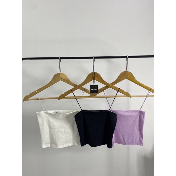 Áo hai dây croptop thun nữ basic cao cấp co dãn tốt chất đẹp