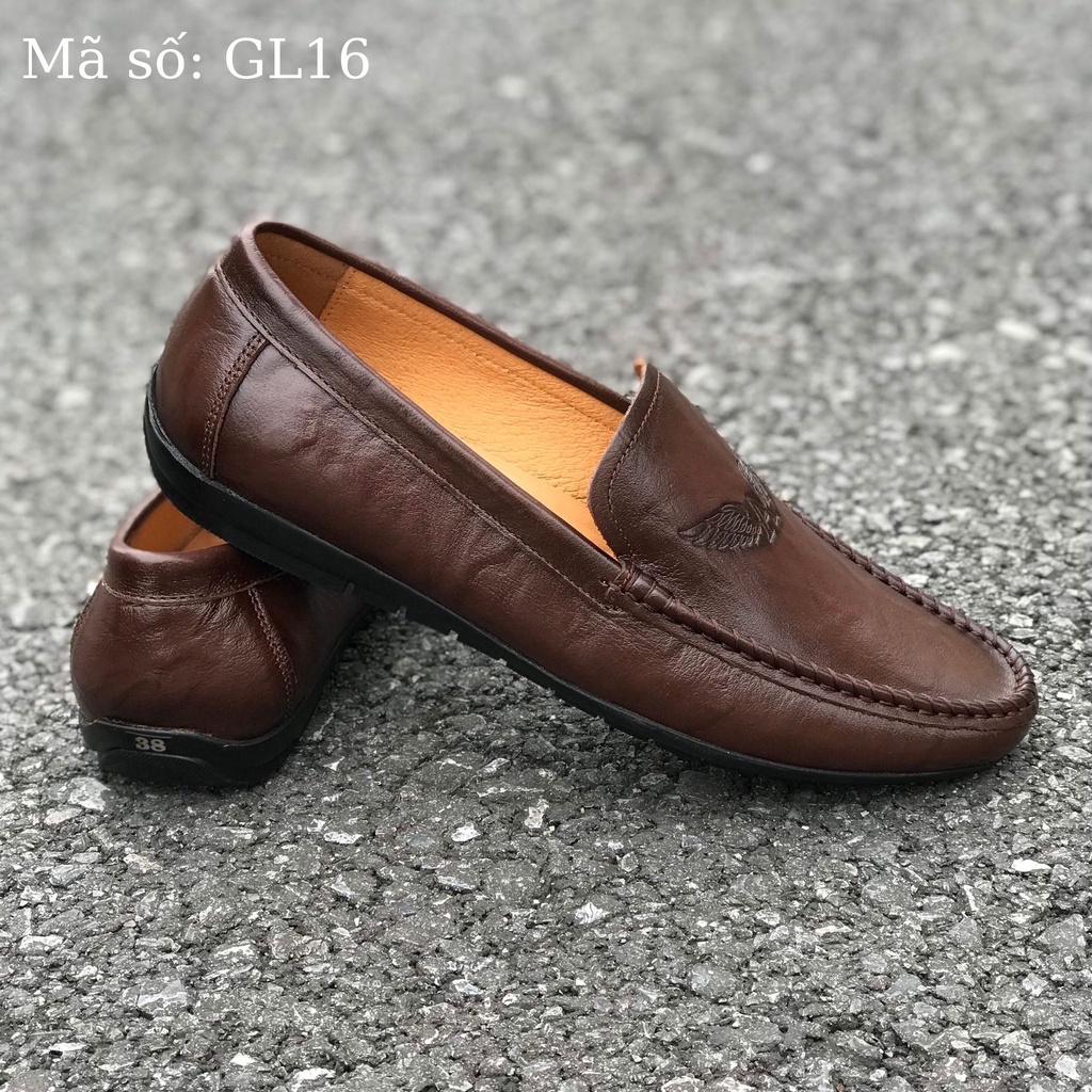 Giày lười nam Alo Davin Da Bò Cao Cấp GL16