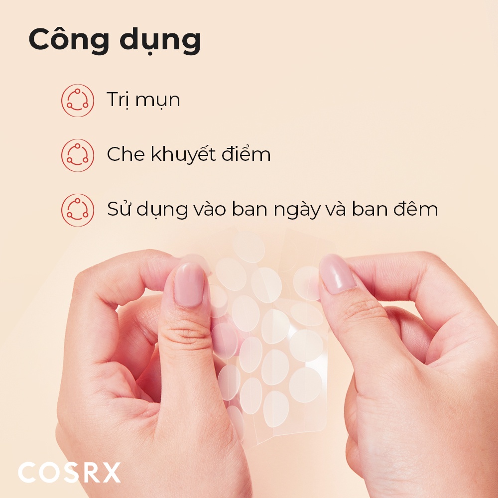 Gói 90 miếng dán mụn COSRX đơn giản dễ sử dụng