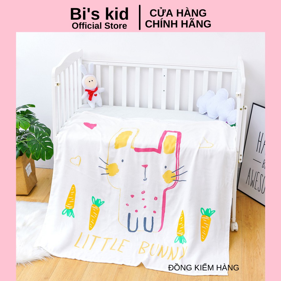 Chăn lụa cho bé📌ADEN📌chăn cotton lụa sợi tre mềm nhiều công dụng KT 1m X 1m2