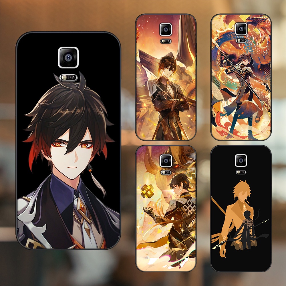 Ốp lưng Samsung Note 4 viền đen in hình Zhongli Genshin Impact