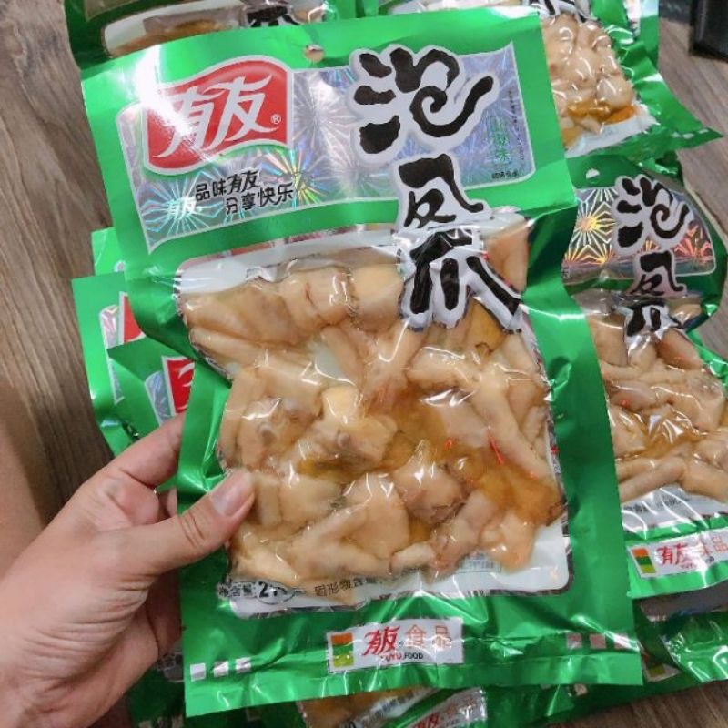 com bo 10 gói chân gà yuyu 180g