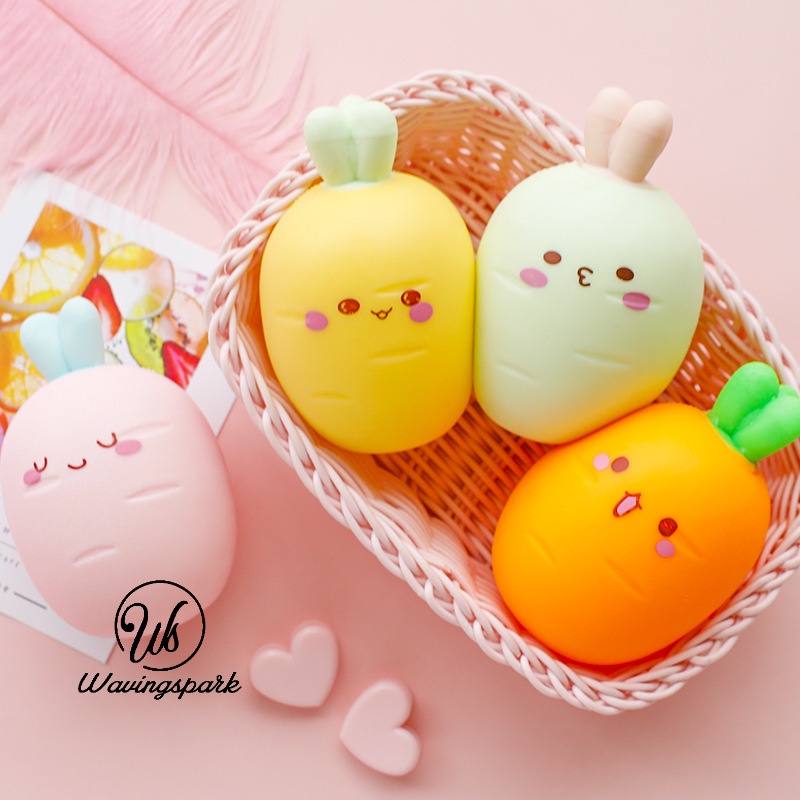 Đồ chơi squishy Giảm Stress Hình Củ Cà Rốt Dễ Thương Cho Bé