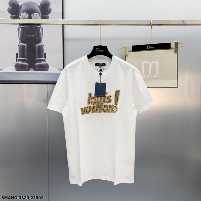 Áo Phông Nam  Vân Hoa Chữ thêu Cực Đẹp