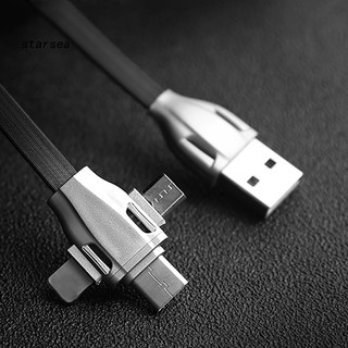 Dây Cáp Sạc 3 Trong 1 Micro Usb/Type-C/8Pin 3.1a Cho Iphone Android