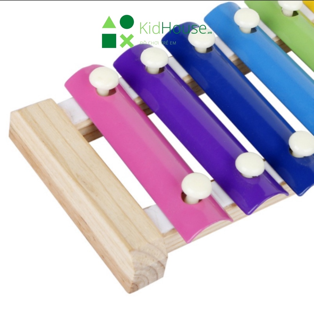 Đồ chơi gỗ montessori, bộ đàn gỗ 8 quãng Xylophone giúp trẻ em thông minh KidHouse.vn