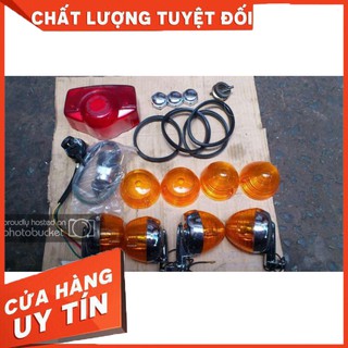 Bộ 2 đèn Xi nhan xe 67, CD, Benly, chaly (kèm bóng)