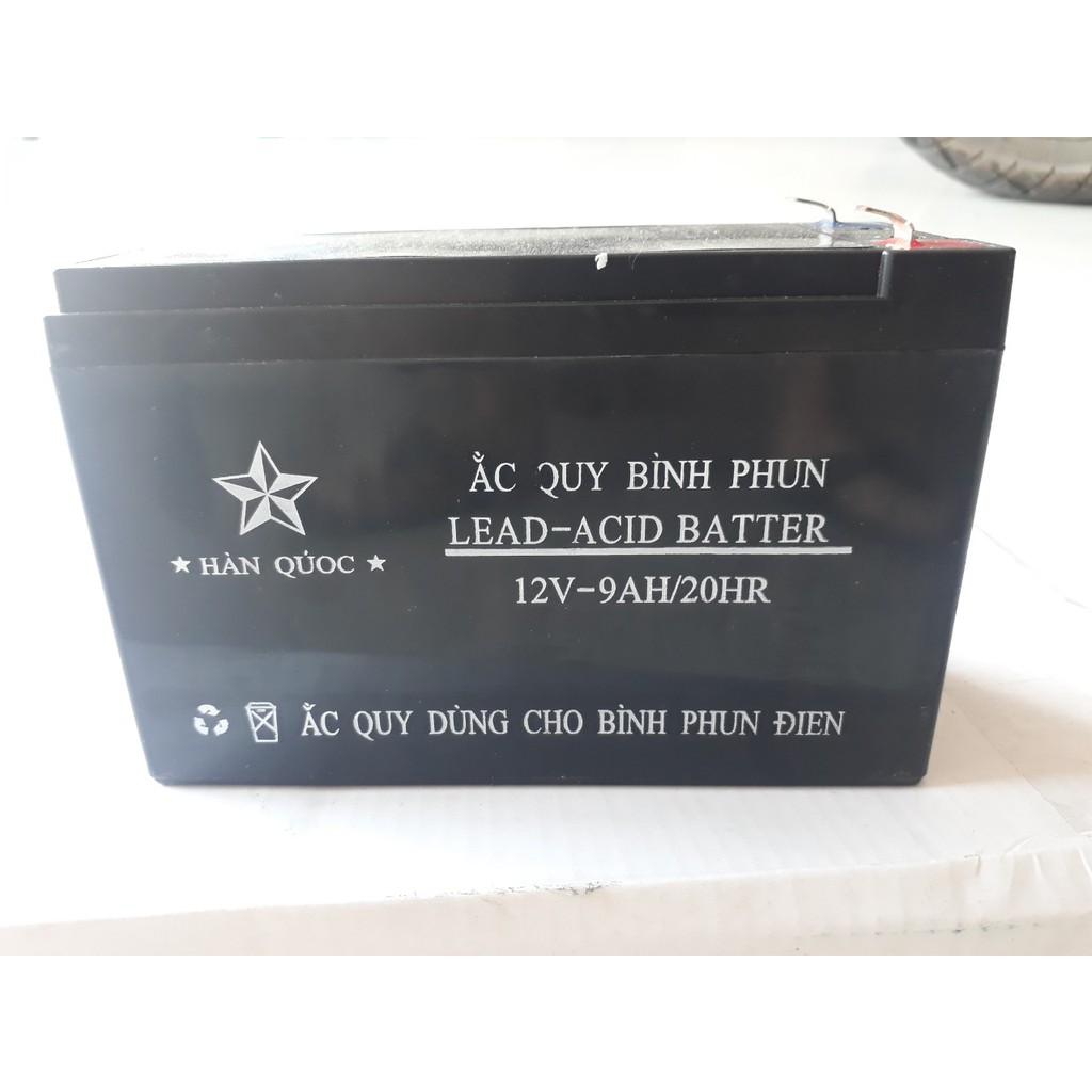 Ắc quy 12v-9AH/20HR bình phun bằng điện