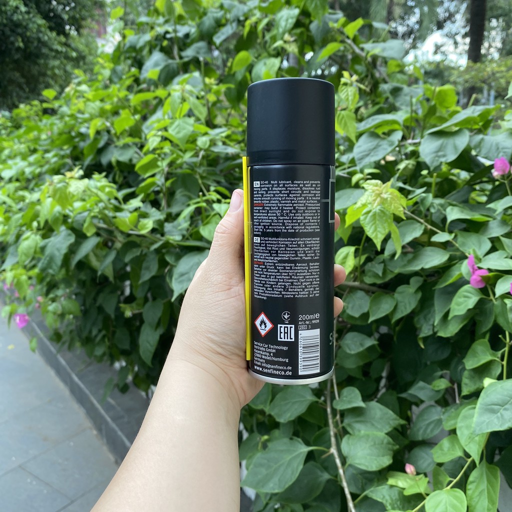 Bôi Trơn, Làm Sạch và Bảo Vệ Bề Mặt Chi Tiết Senfineco 9939 - 200ML SO-40 Multi Lubricant, Hàng Chính Hãng