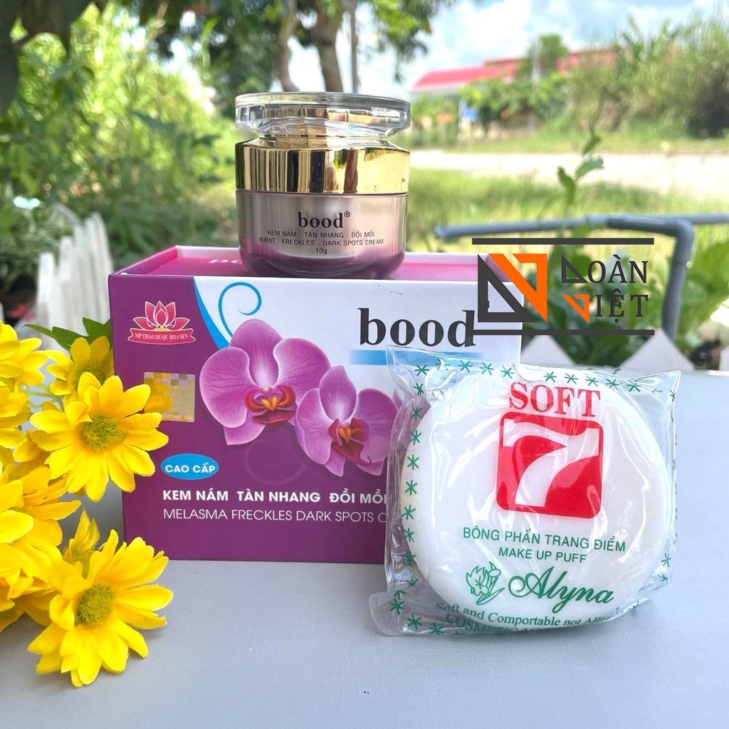 [tặng bông phấn] Kem BOOD Nám, Đồi mồi, Tàn nhang 10g. Dòng cao cấp - hiệu quả vượt trội sau 1 tuần sử dụng