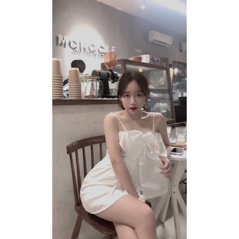 Set Moony áo nơ và váy