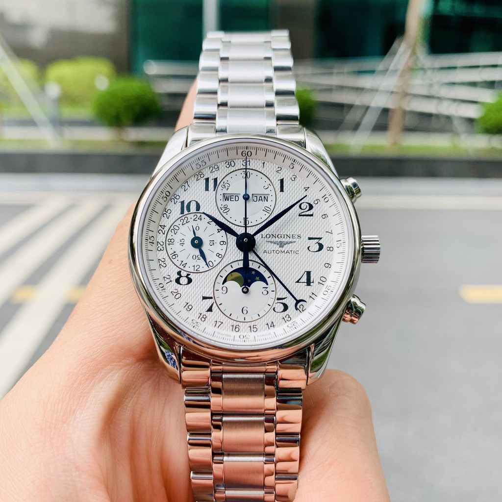 Đồng hồ nam chính hãng Longines Master Collection Moonphase L2.673.4.78.6 - Máy cơ tự động - Kính Sapphire