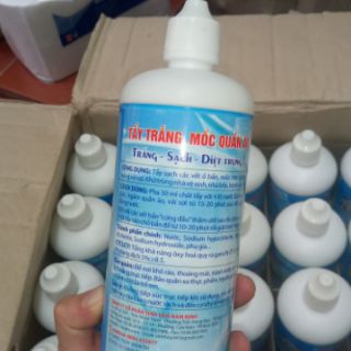 Tẩy trắng tẩy mốc quần áo 500ml