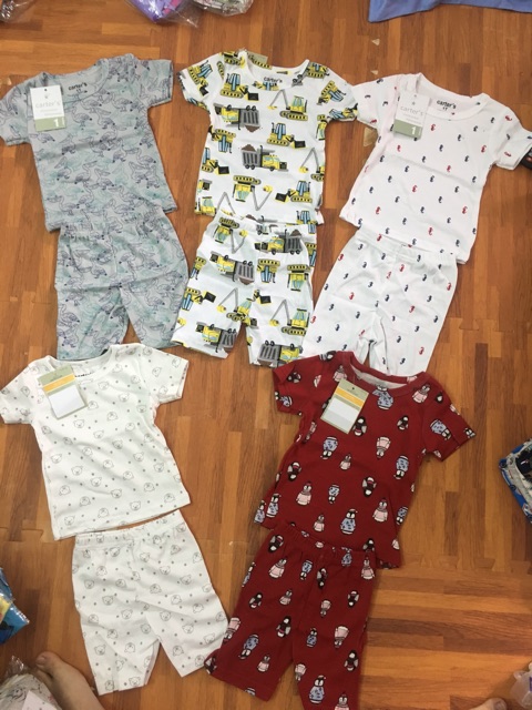 Combo 5 bộ carter chất bozip cho bé trai bé gái