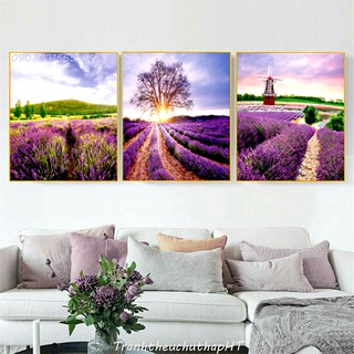 Mua Tranh thêu chữ thập cảnh đồng hoa Lavender LV3299 - tự thêu