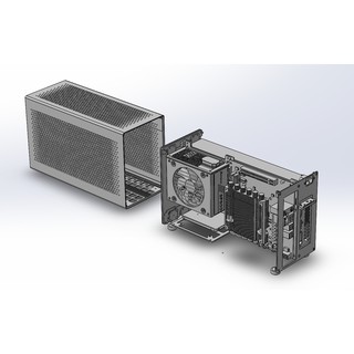 Vỏ case ITX ZS A4 v2 (case + riser)