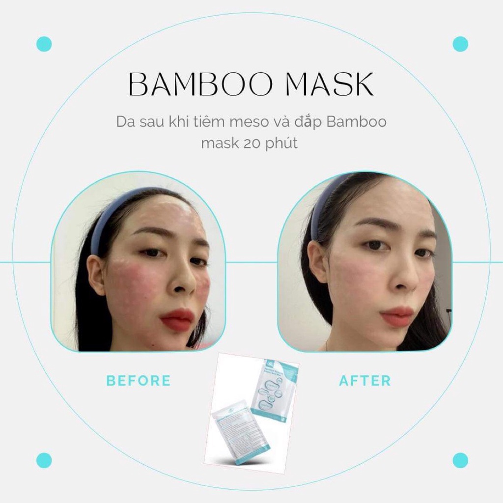 Mặt nạ AT BAMBOO MASK Phục Hồ, Cấp Ẩm, Làm Dịu tinh chất B5, HA, Centella