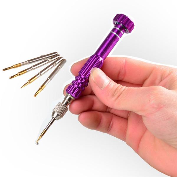 5-in-1 Multi-function Screwdriver Set Mini Handleiding Aluminium Phone Maintain Tool