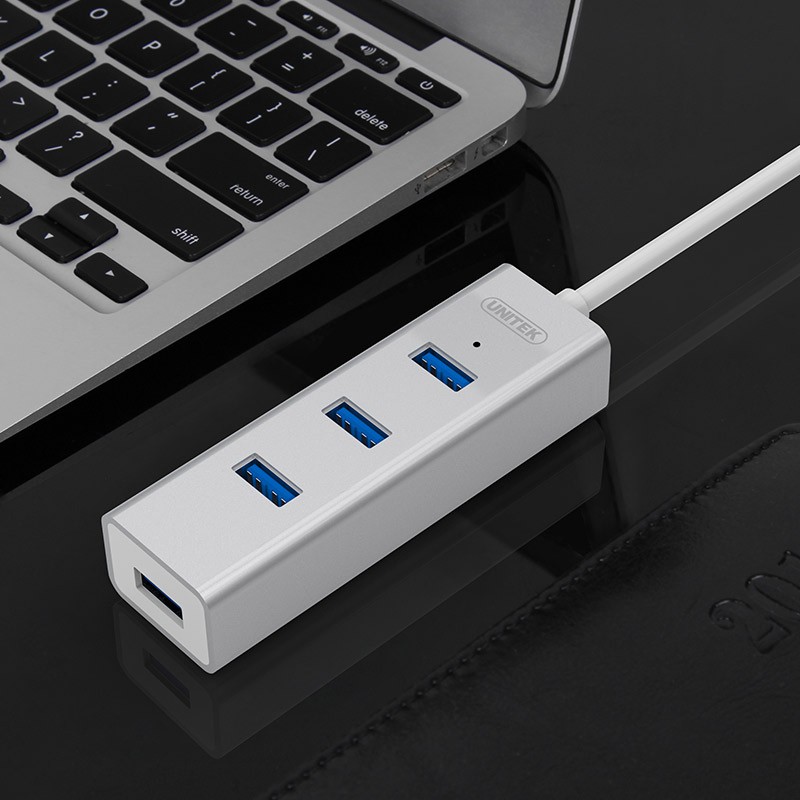 Bộ chia USB 3.0 và Type-C ra 4 cổng USB 3.0 Unitek Y-3082B